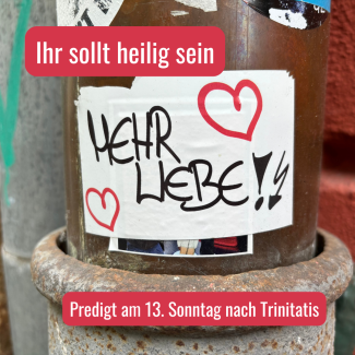 Ihr sollt heilig sein
