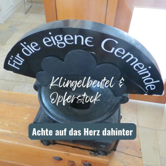 Kirchenausstattung 40 - Klingelbeutel & Opferstock