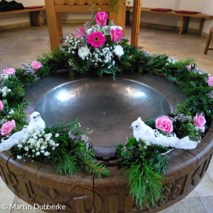 Taufbecken der Johanneskirche